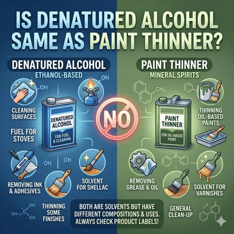 Is Denatured Alcohol Same as Paint Thinner