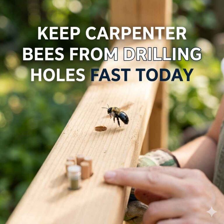 Keep Carpenter Bees from Drilling Holes Fast Today