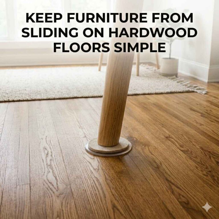Keep Furniture from Sliding on Hardwood Floors Simple