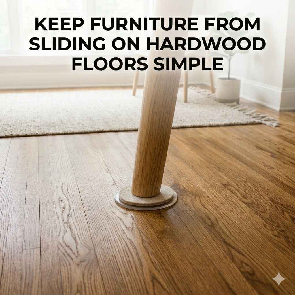 Keep Furniture from Sliding on Hardwood Floors Simple