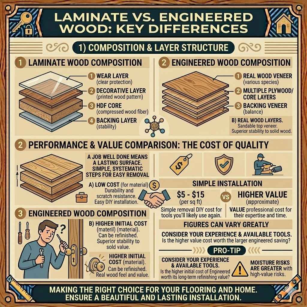 Laminate Vs Engineered Wood Key Differences