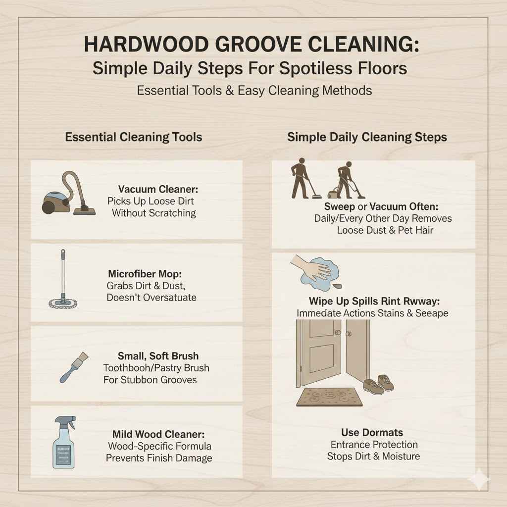 Maintaining Clean Hardwood Grooves Long-Term