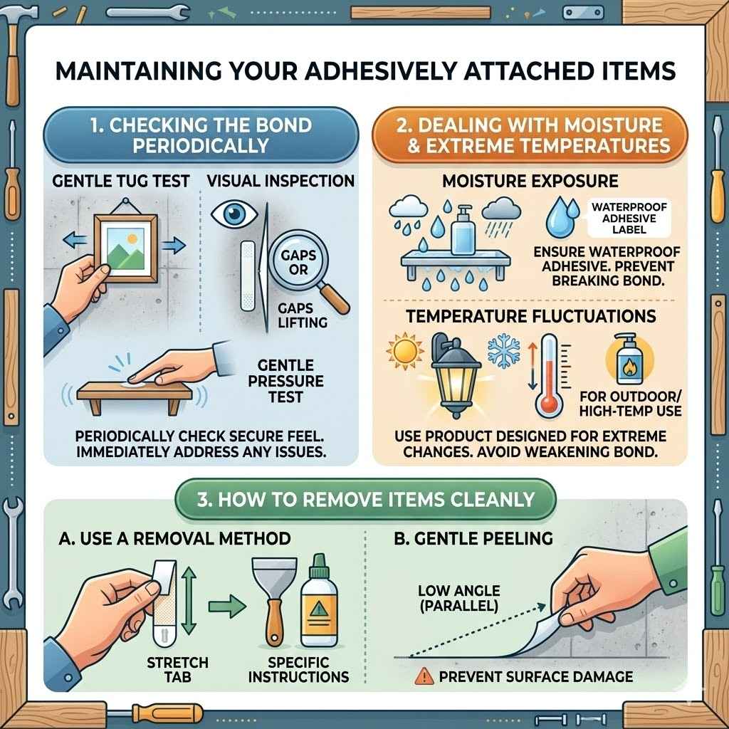 Maintaining Your Adhesively Attached Items