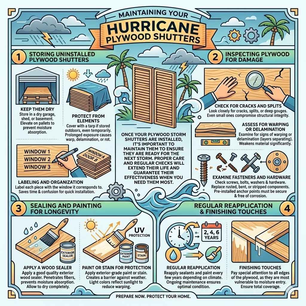 Maintaining Your Hurricane Plywood Shutters