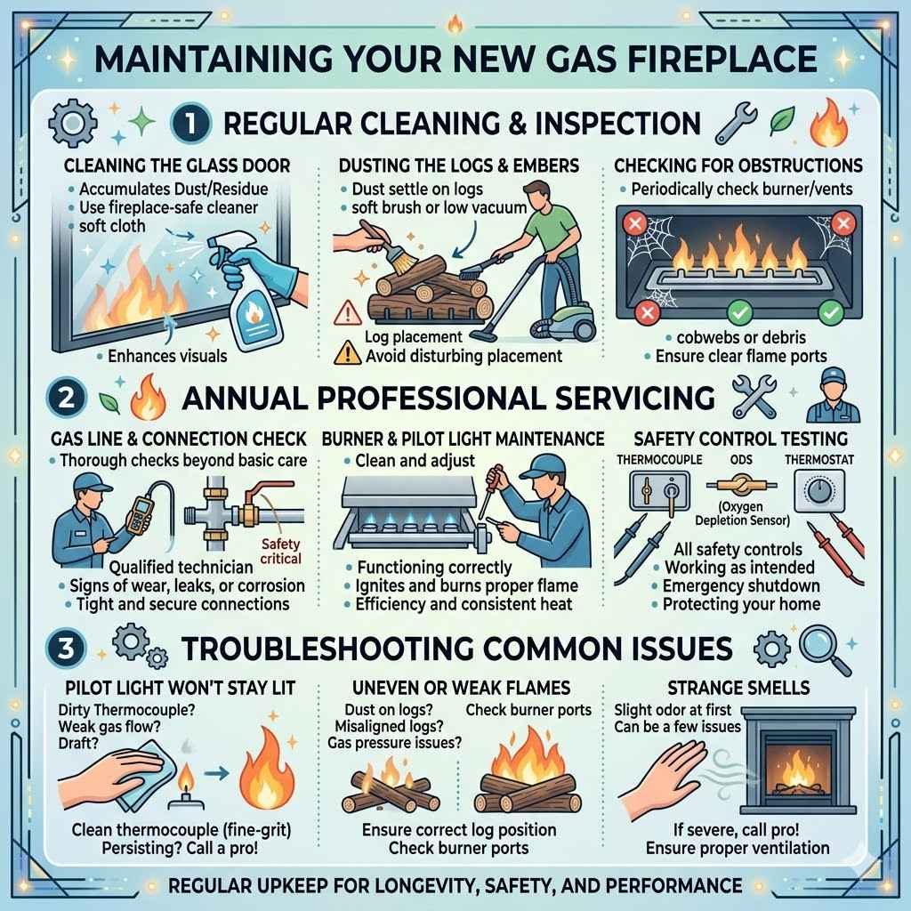 Maintaining Your New Gas Fireplace
