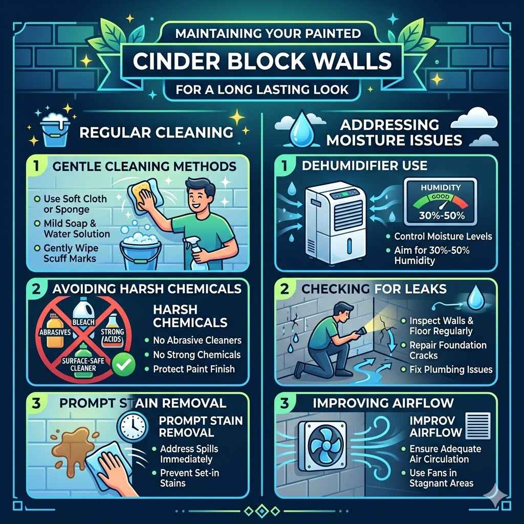 Maintaining Your Painted Cinder Block Walls