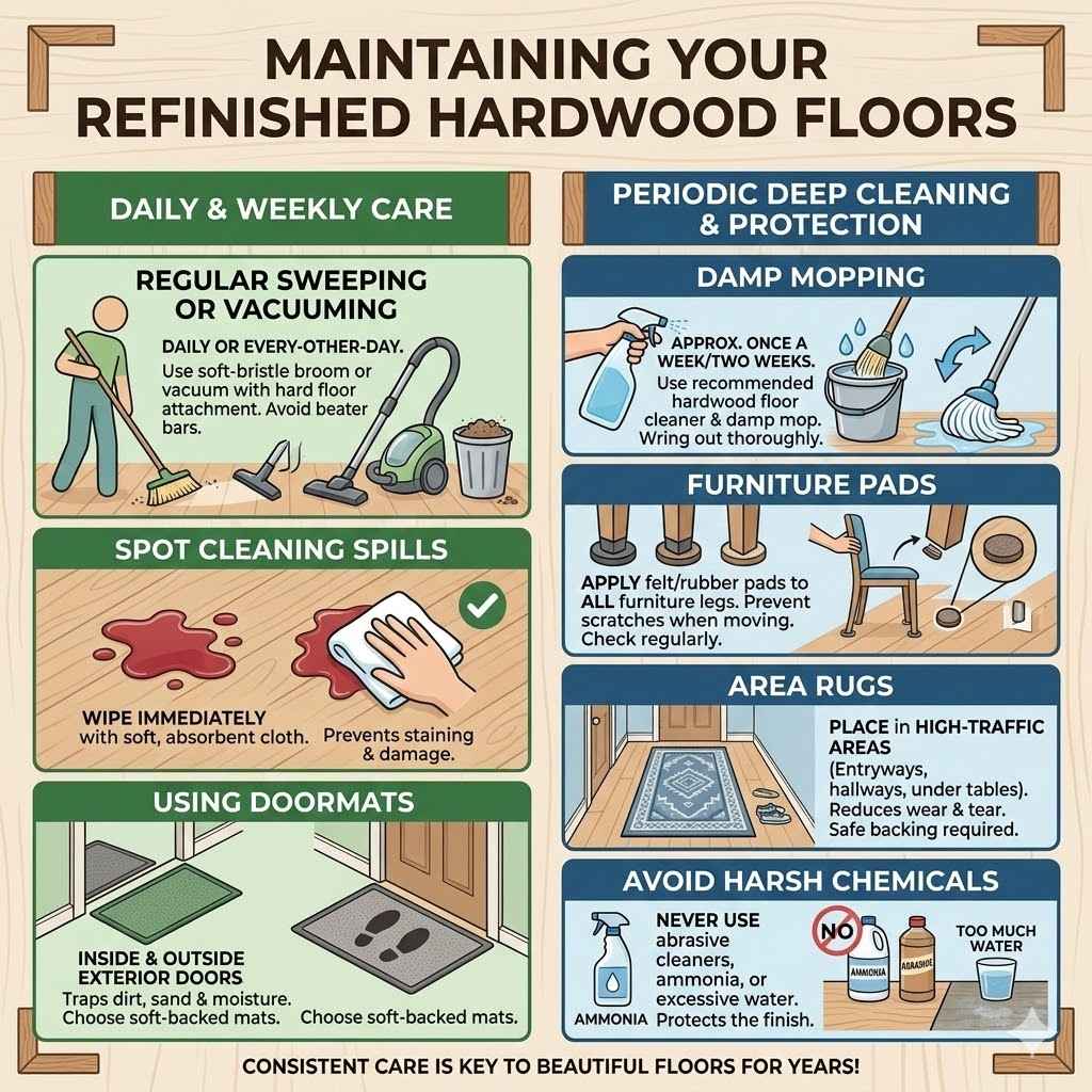 Maintaining Your Refinished Floors