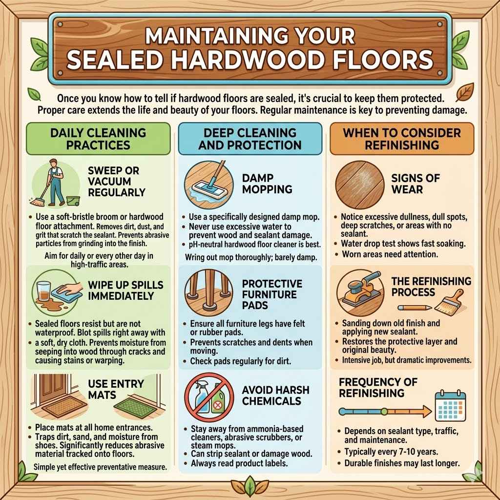 Maintaining Your Sealed Hardwood Floors