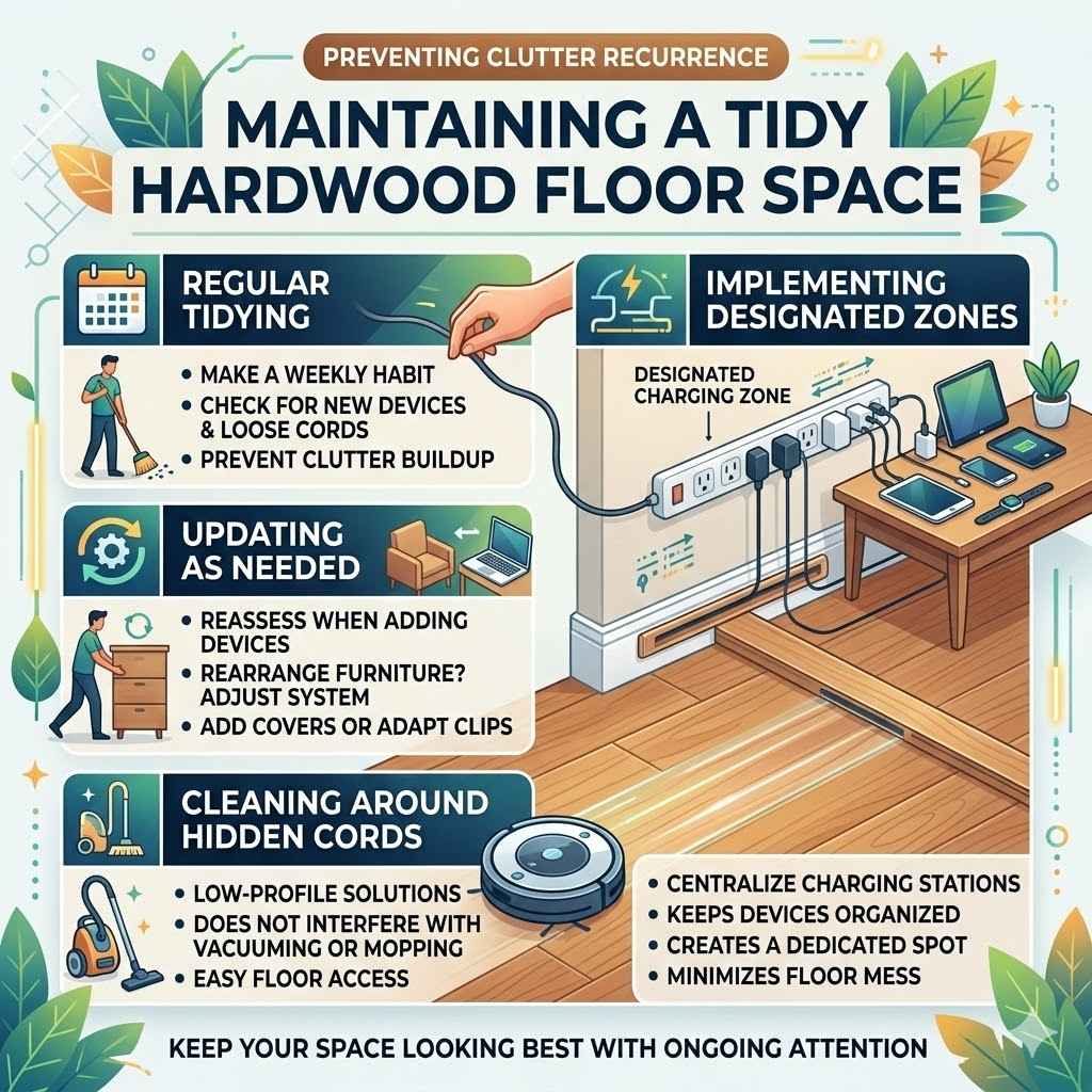Maintaining a Tidy Hardwood Floor Space