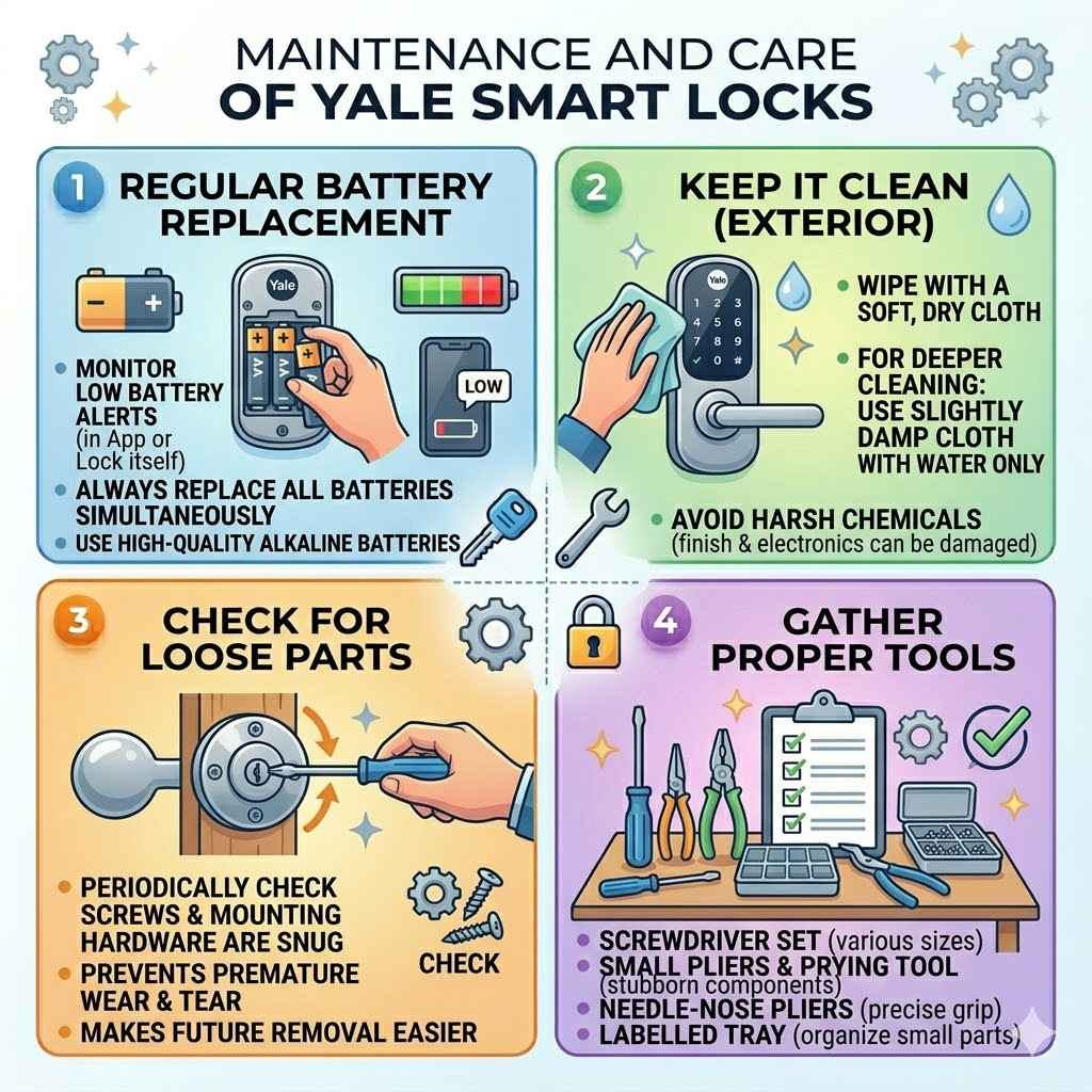 Maintenance and Care of Yale Smart Locks