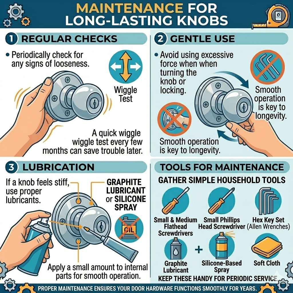 Maintenance for Long-Lasting Knobs