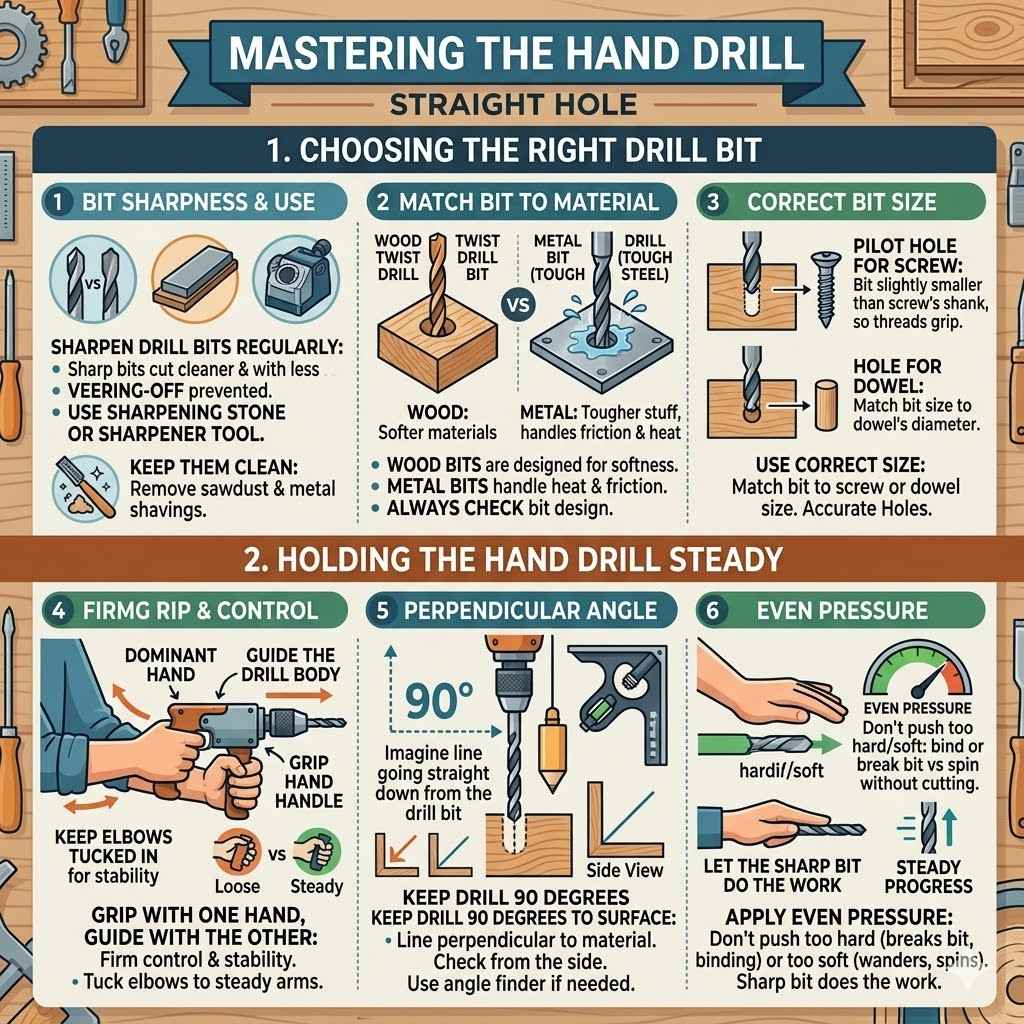 Mastering the Hand Drill Straight Hole