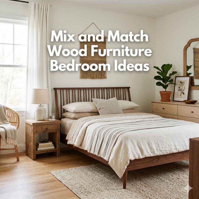 Mix and Match Wood Furniture Bedroom Ideas