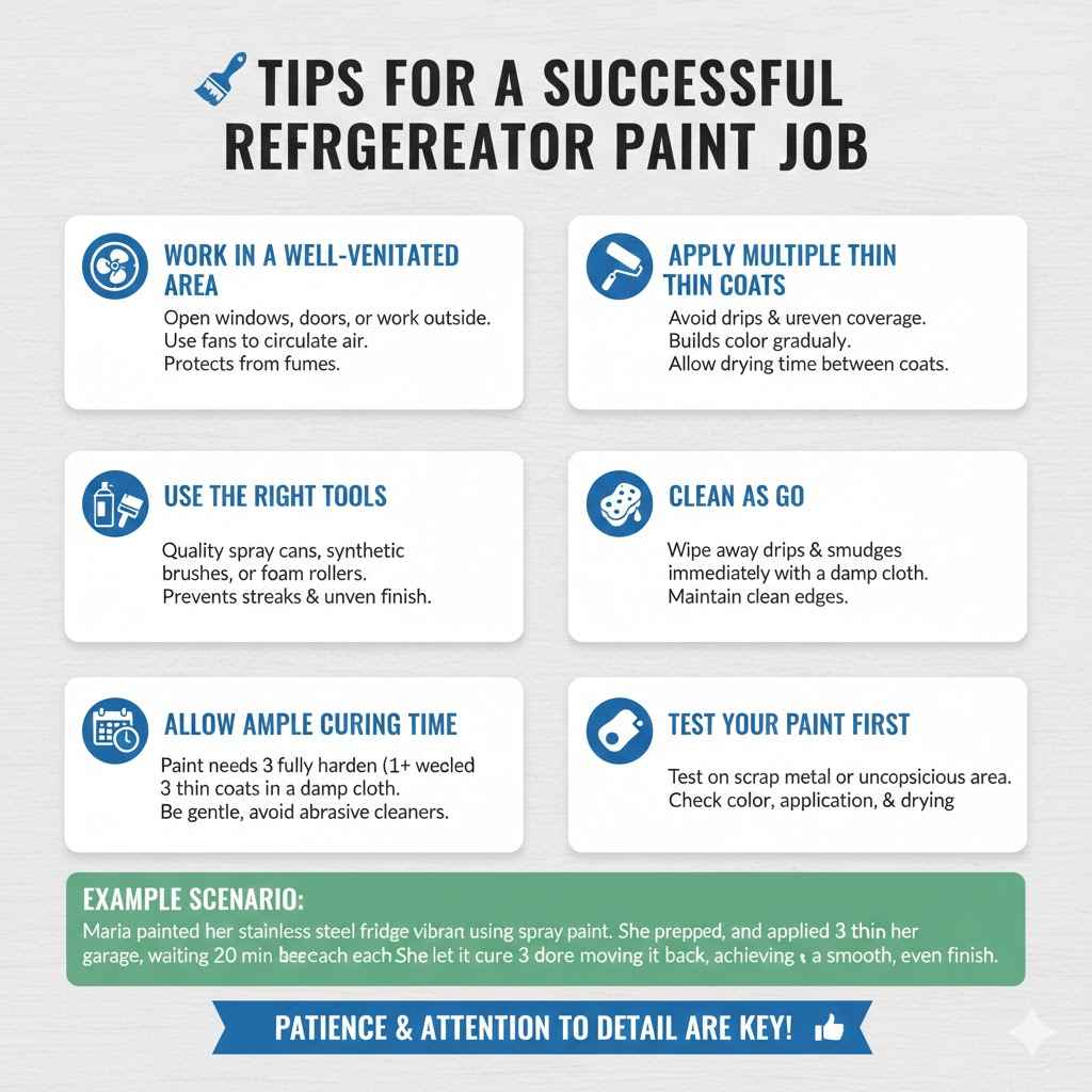 Tips For A Successful Refrigerator Paint Job