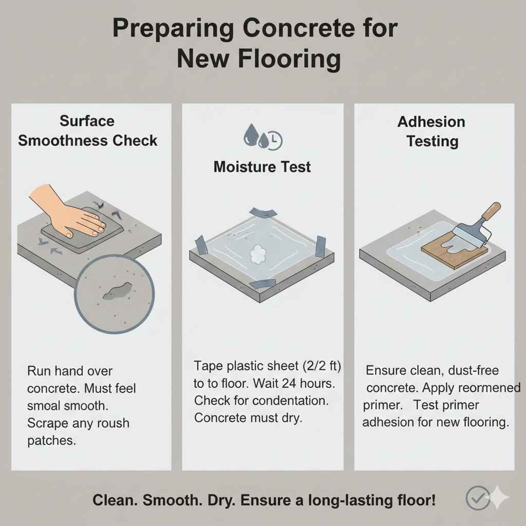 Preparing Concrete for New Flooring