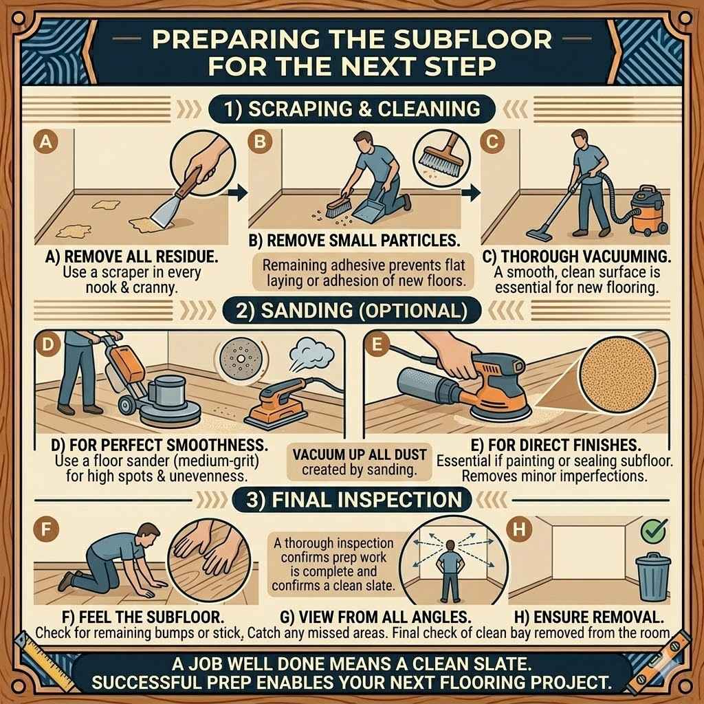 Preparing The Subfloor For The Next Step