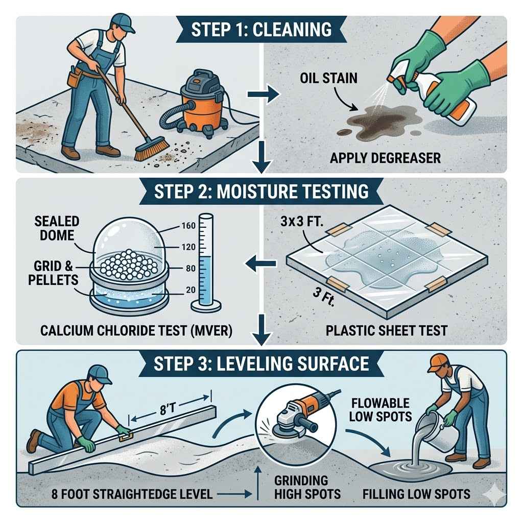 Preparing Your Concrete Slab for Wood Floors