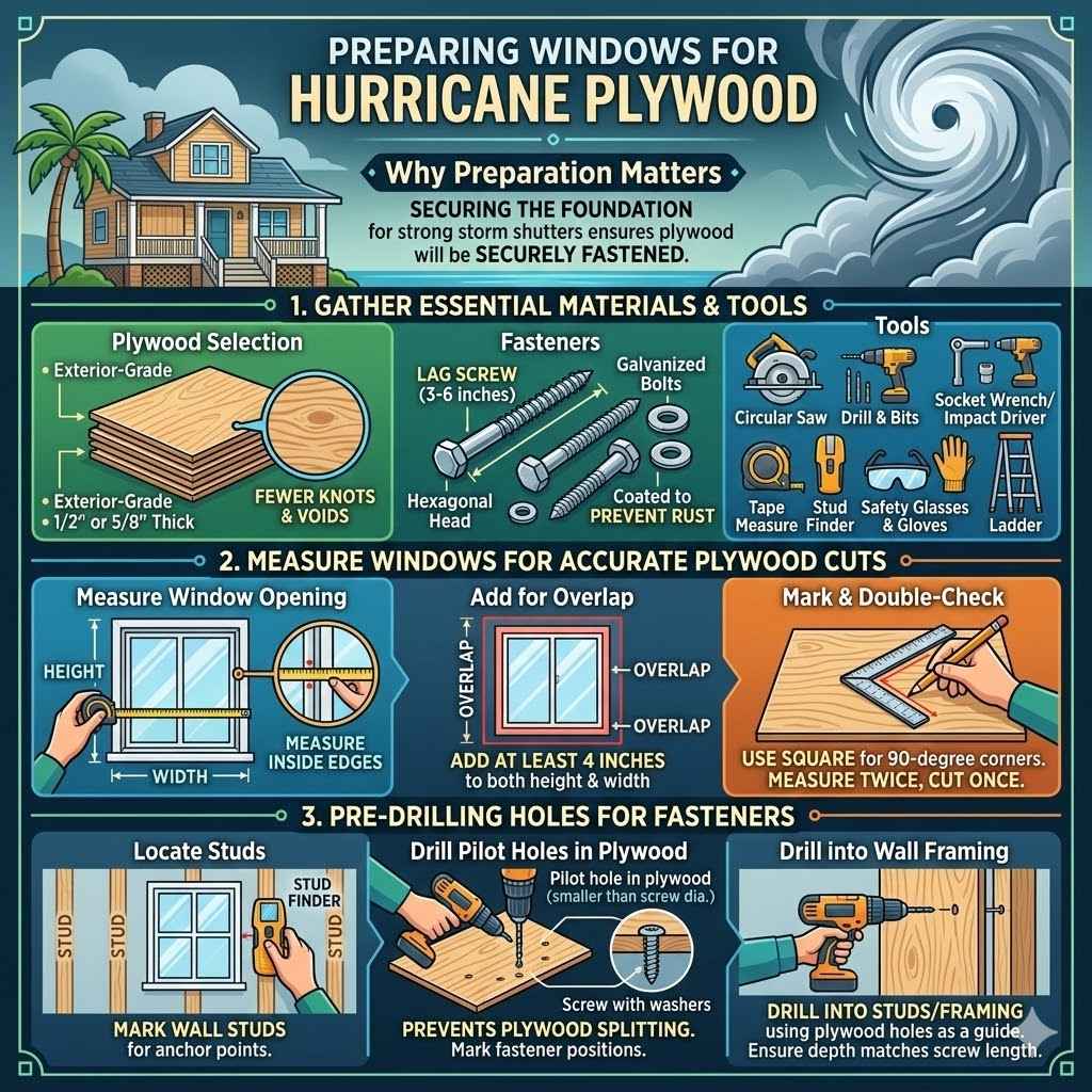Preparing Your Windows for Hurricane Plywood