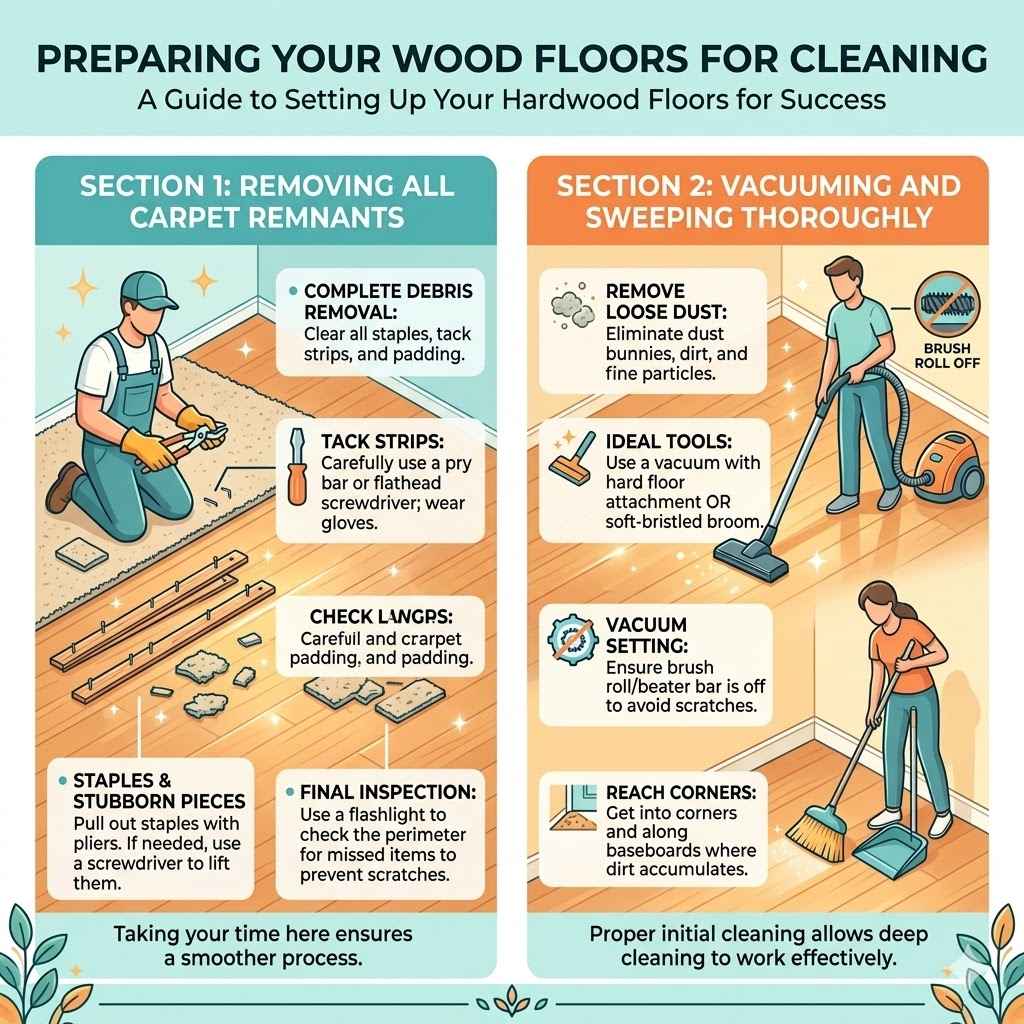 Preparing Your Wood Floors for Cleaning