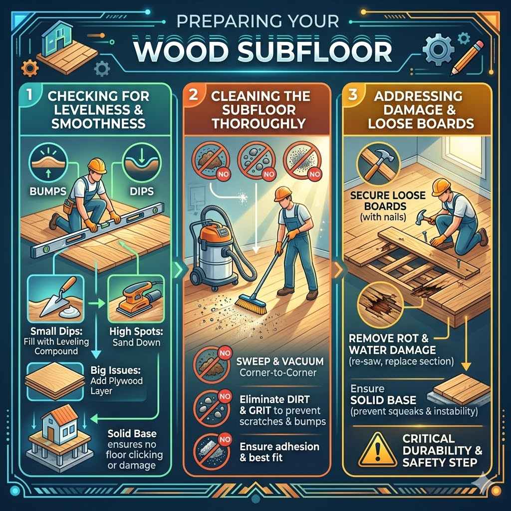 Preparing Your Wood Subfloor