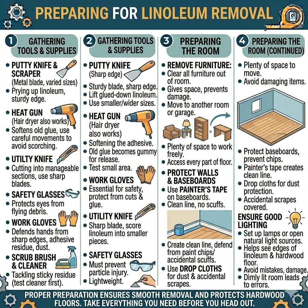Preparing for Linoleum Removal