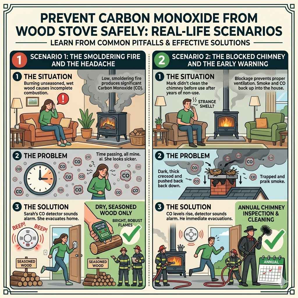 Prevent Carbon Monoxide from Wood Stove Safely