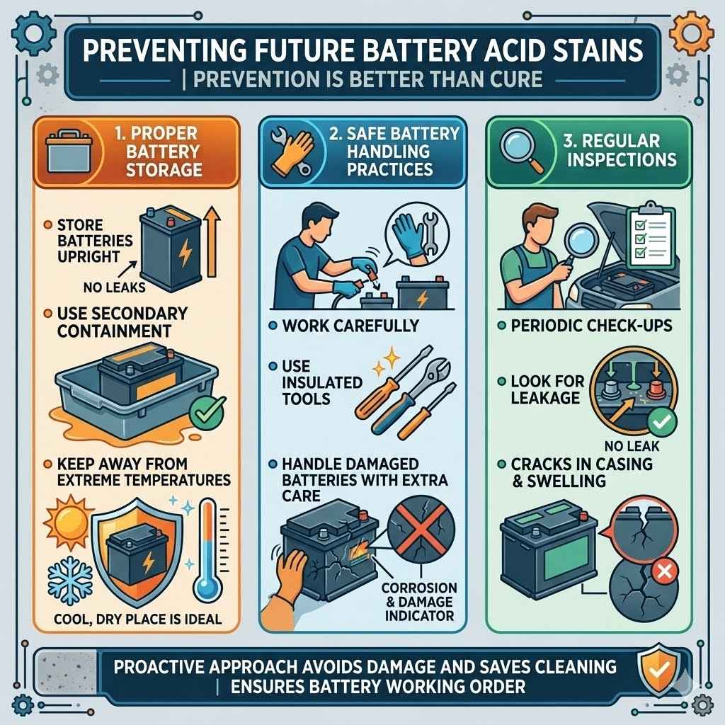 Preventing Future Battery Acid Stains