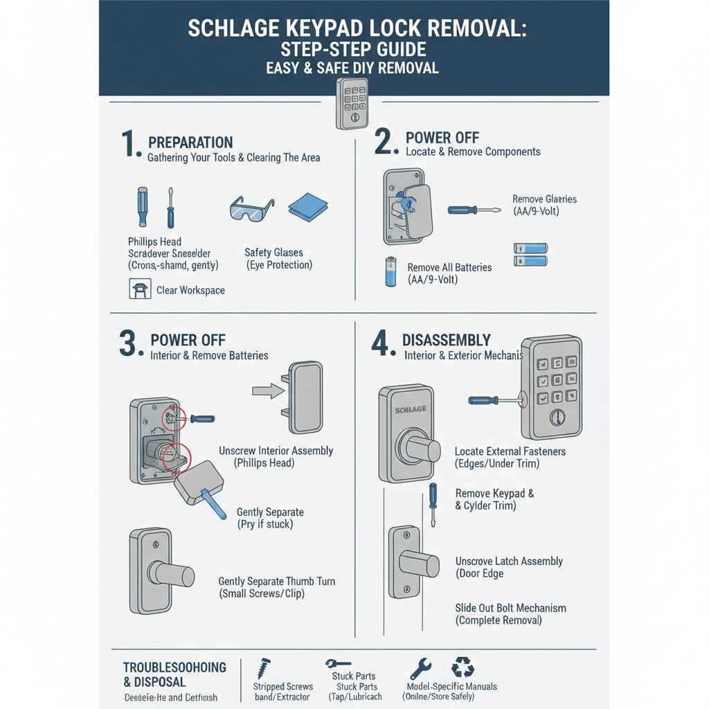 Real-World Examples of Removing Schlage Keypad Locks