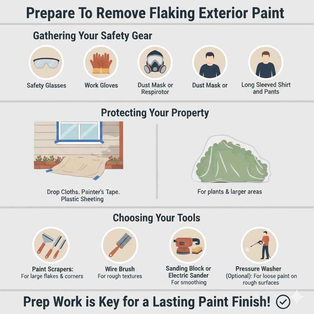 Prepare To Remove Flaking Exterior Paint