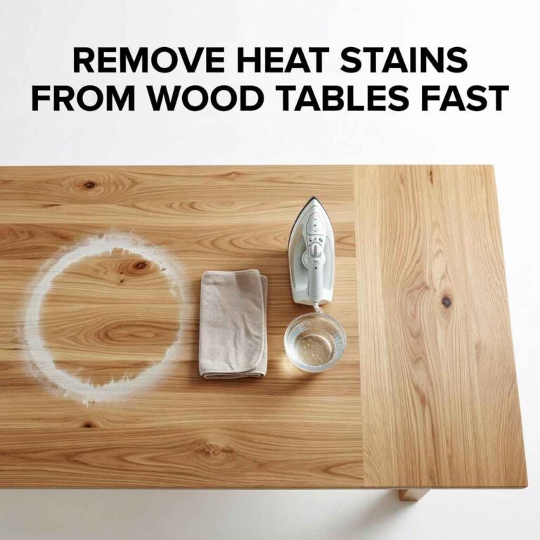 Remove Heat Stains From Wood Tables Fast
