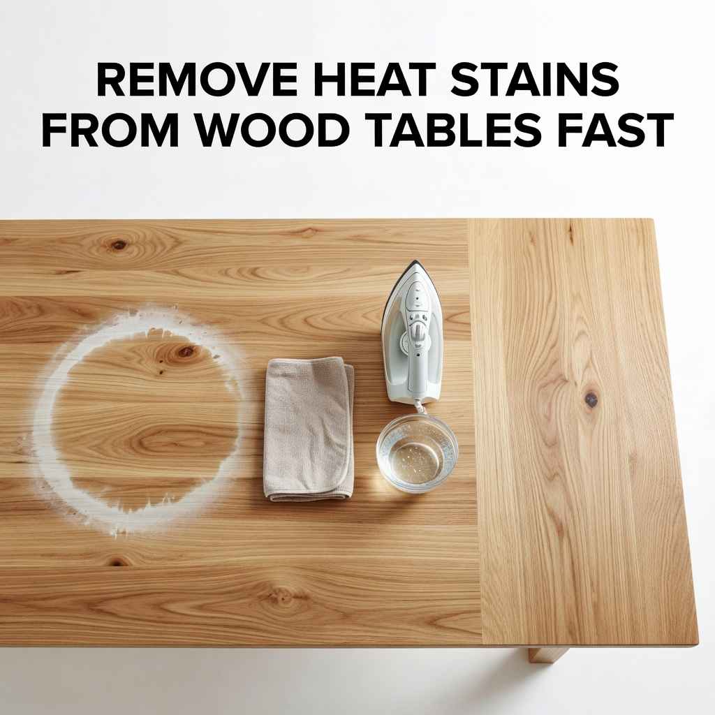 Remove Heat Stains From Wood Tables Fast