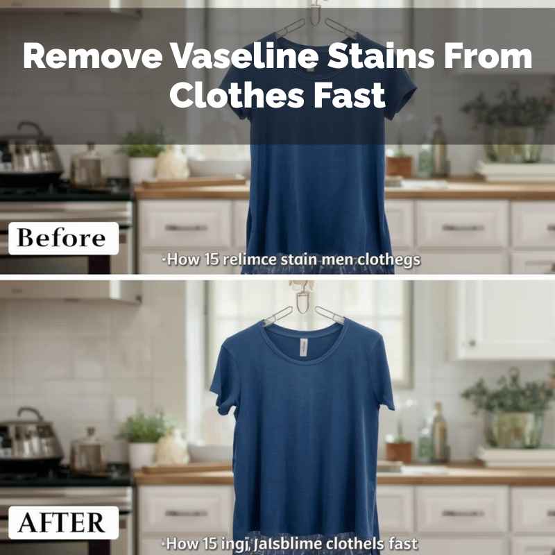 Remove Vaseline Stains From Clothes Fast