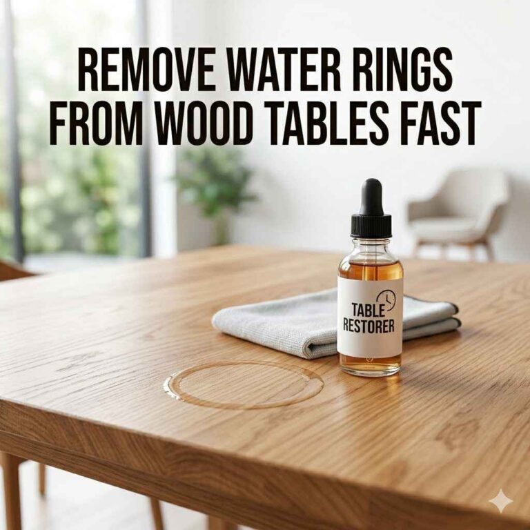 Remove Water Rings from Wood Tables Fast