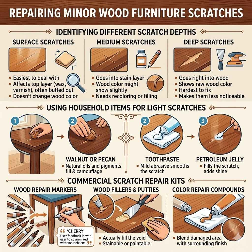 Repairing Minor Wood Furniture Scratches