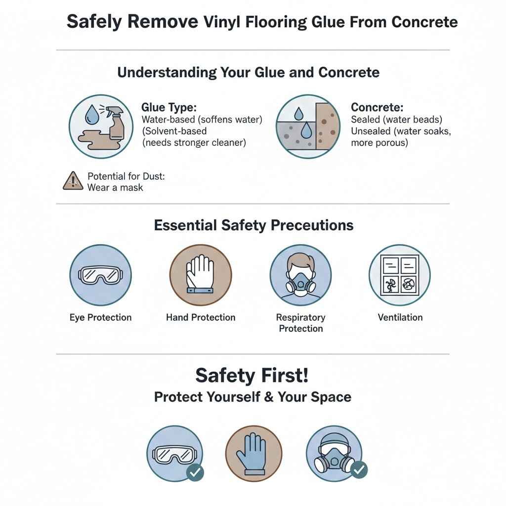 Safely Remove Vinyl Flooring Glue From Concrete