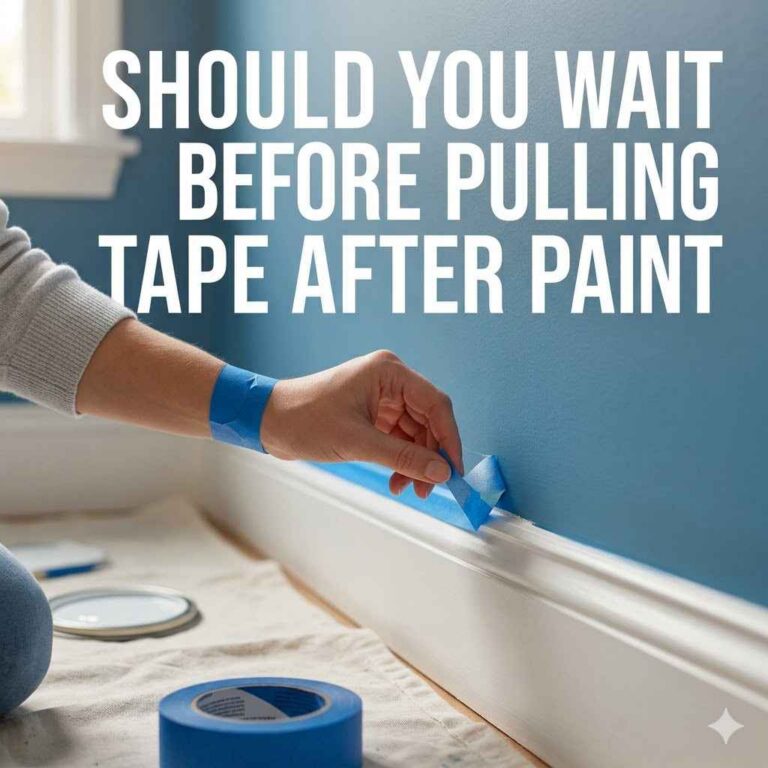 Should You Wait Before Pulling Tape After Paint