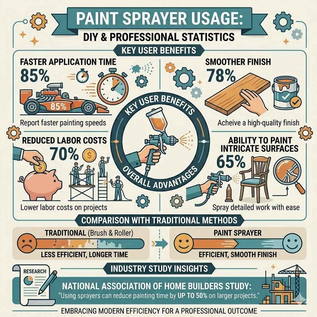 Statistics on Paint Sprayer Usage
