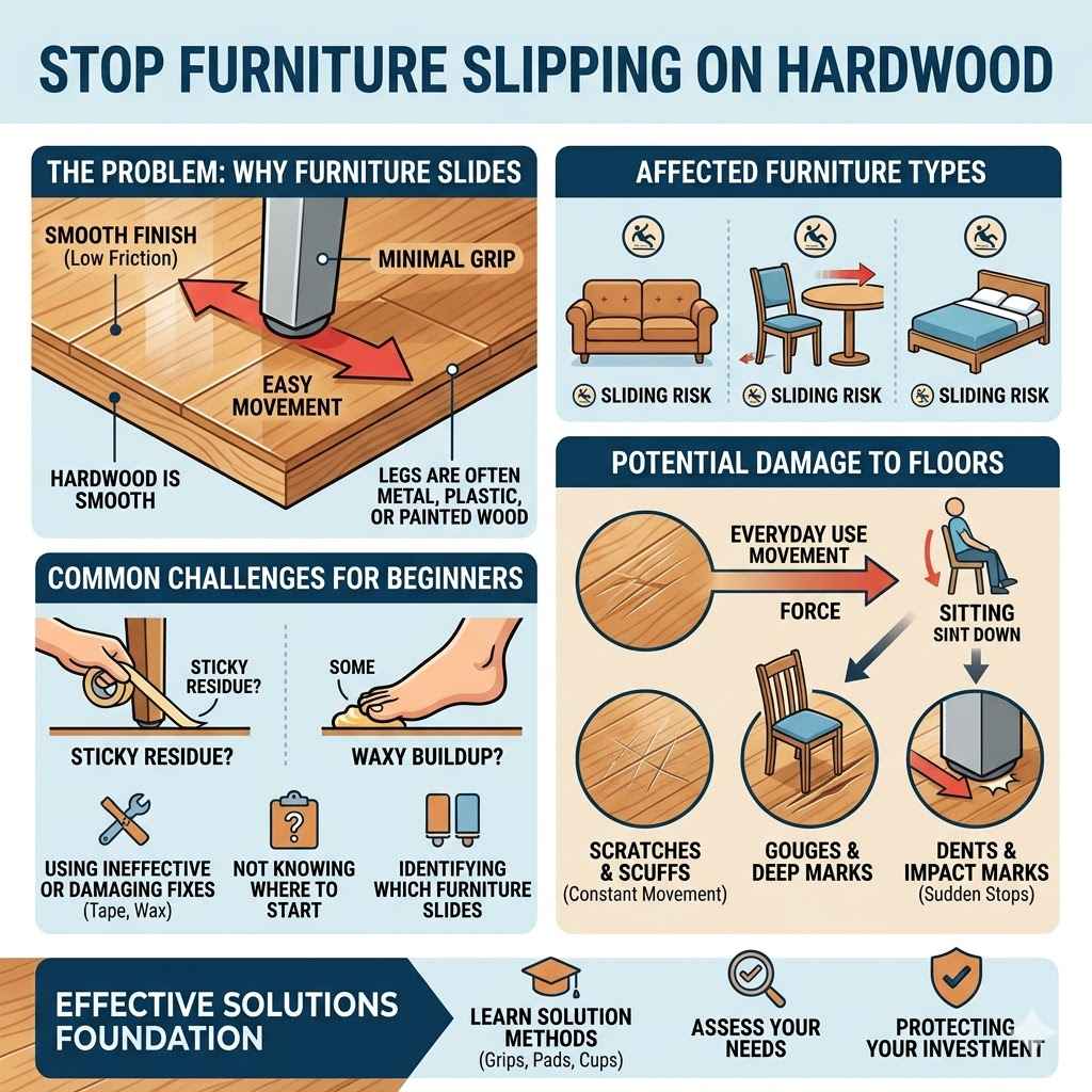 Stop Furniture Slipping On Hardwood