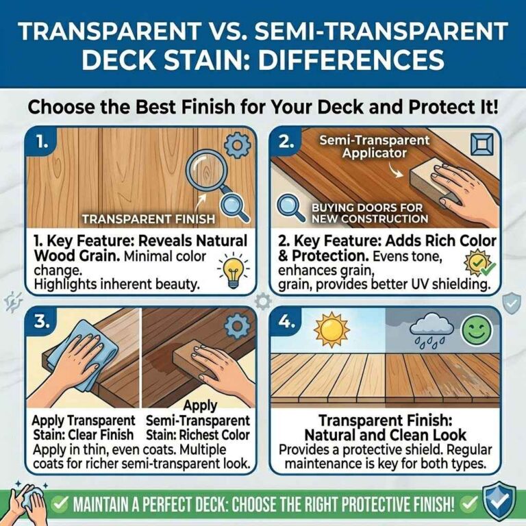 Transparent vs Semi-Transparent Deck Stain