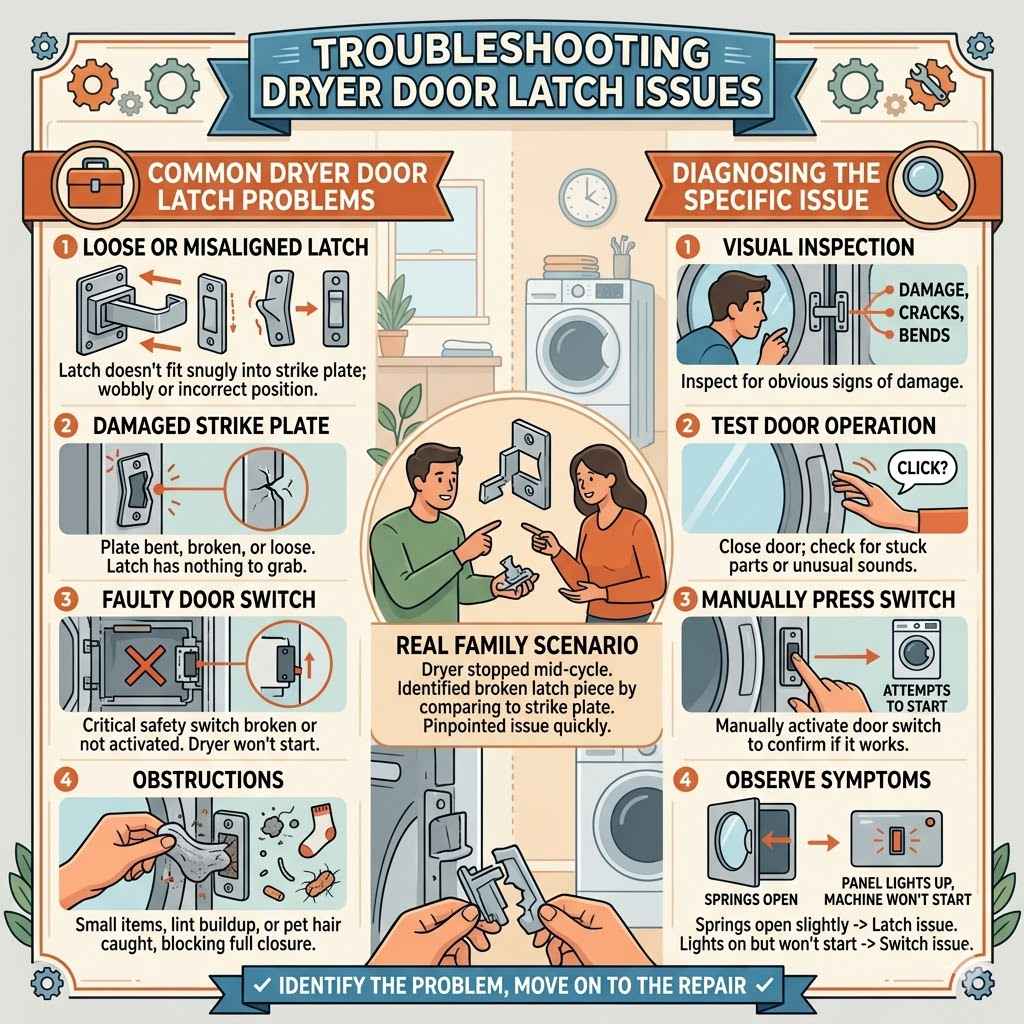 Troubleshooting Dryer Door Latch Issues