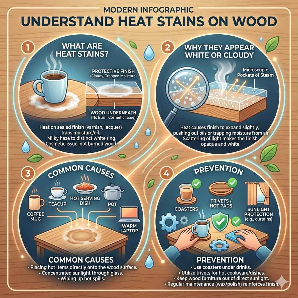 Understand Heat Stains On Wood
