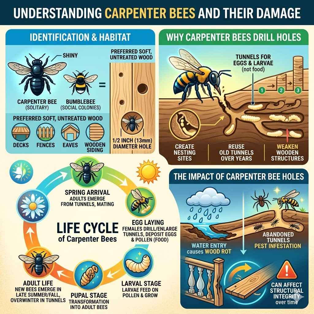 Understanding Carpenter Bees and Their Damage