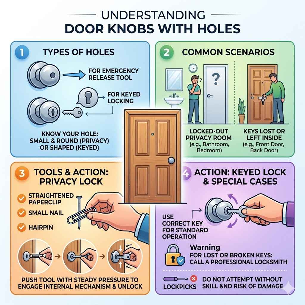 Understanding Door Knobs With Holes