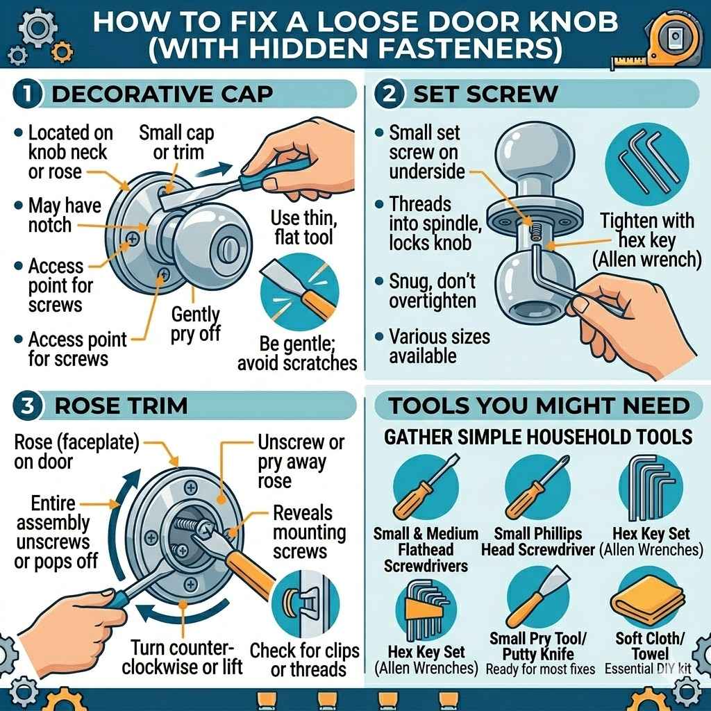 Understanding How to Fix a Loose Door Knob Without Visible Screws