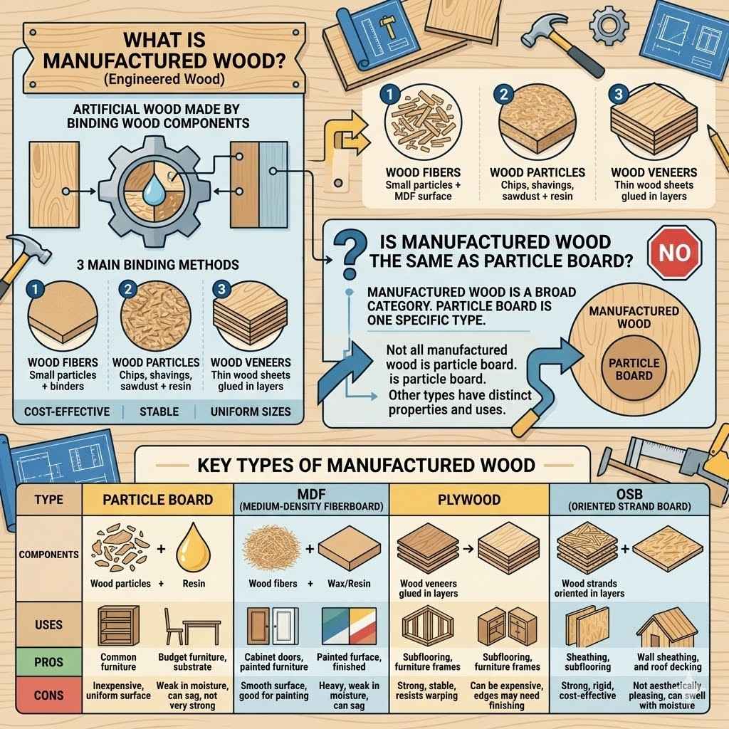 Understanding Manufactured Wood Versus Particle Board