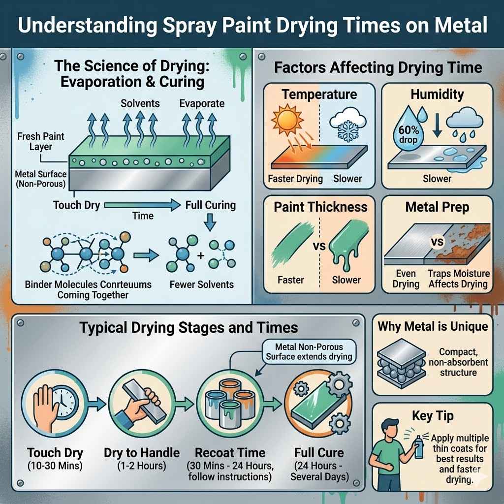 Understanding Spray Paint Drying Times on Metal
