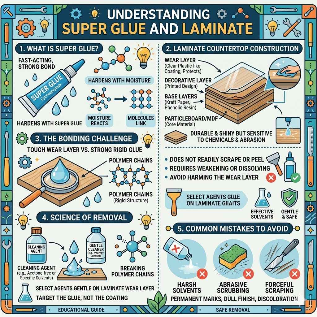 Understanding Super Glue and Laminate