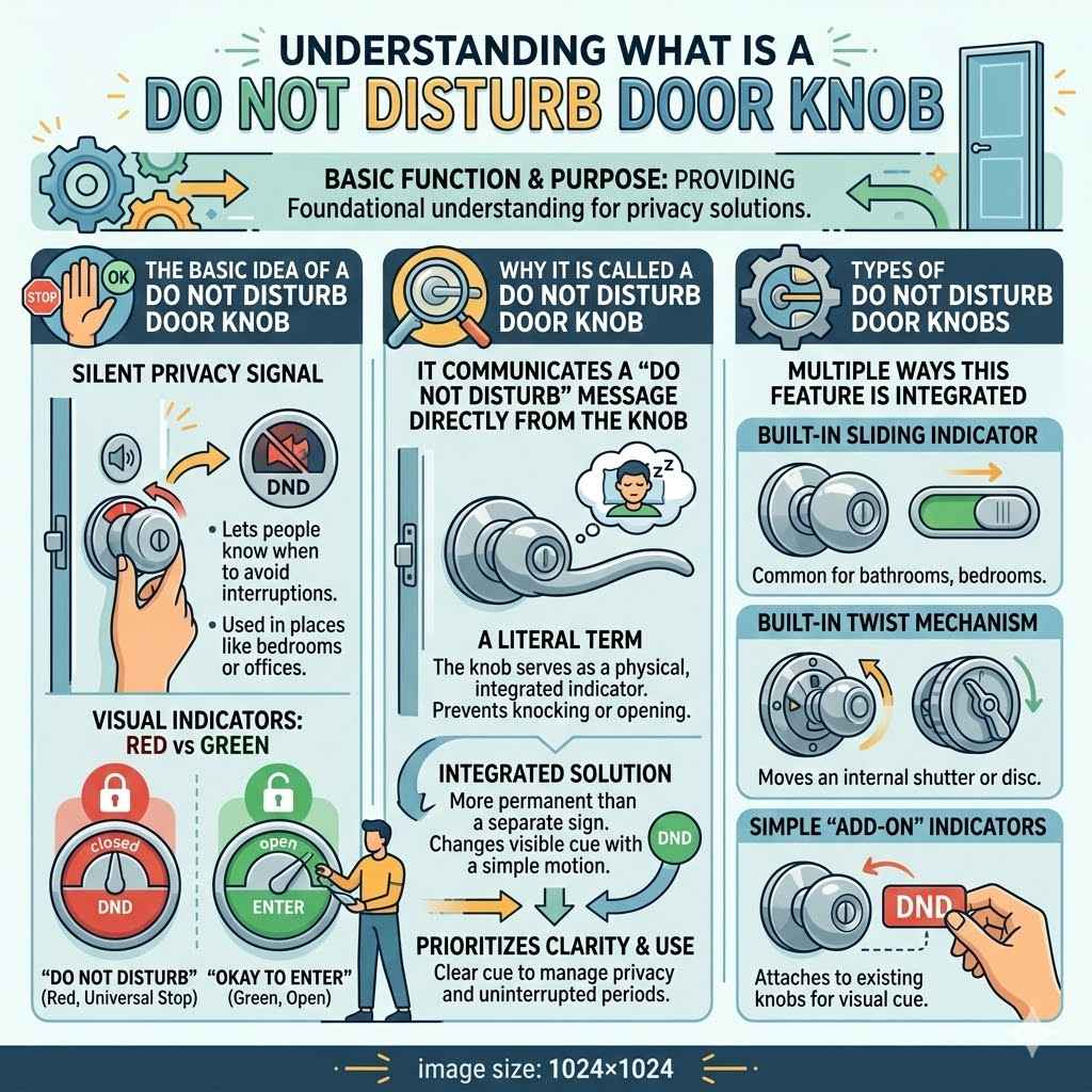 The Basic Idea of a Do Not Disturb Door Knob