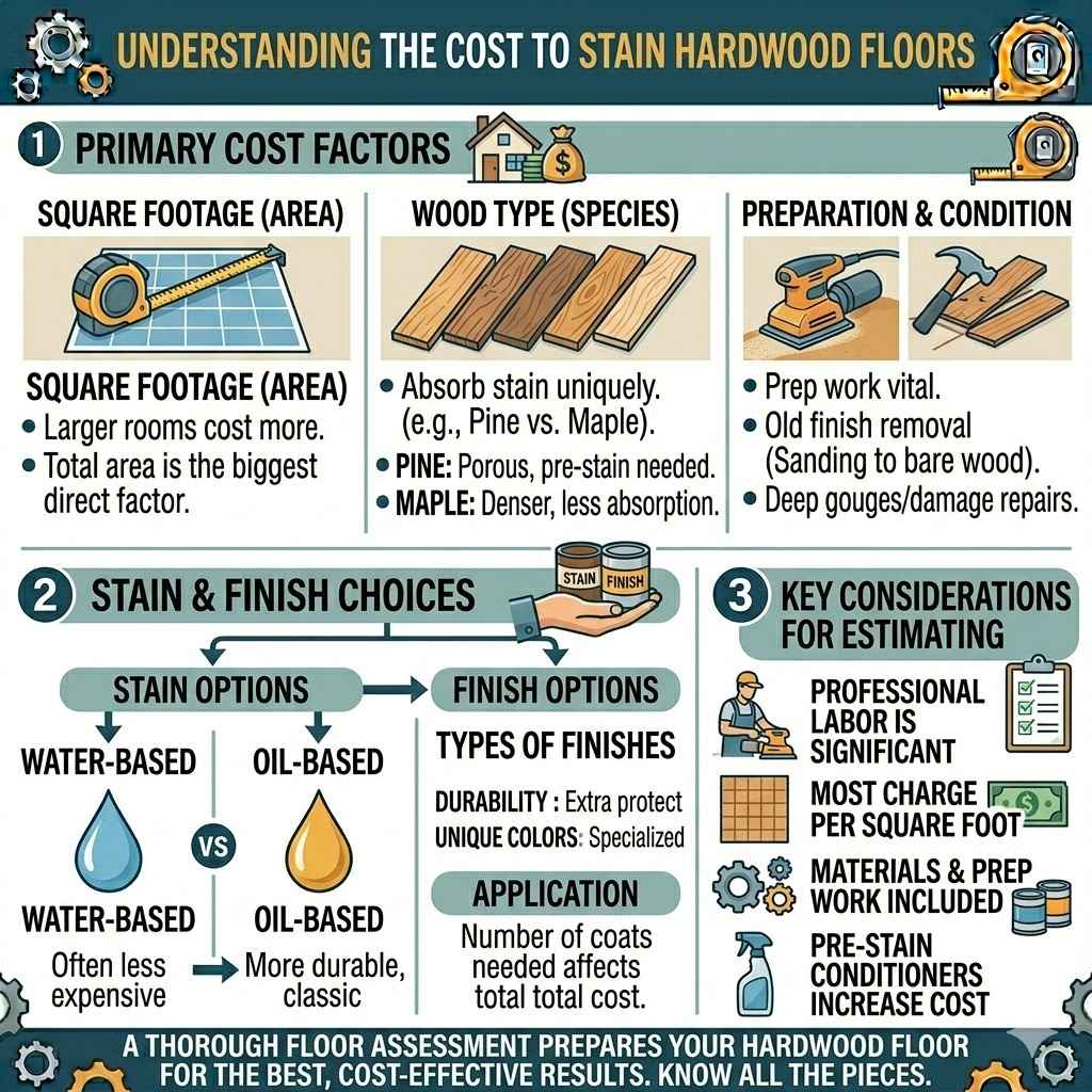 Understanding the Cost to Stain Hardwood Floors