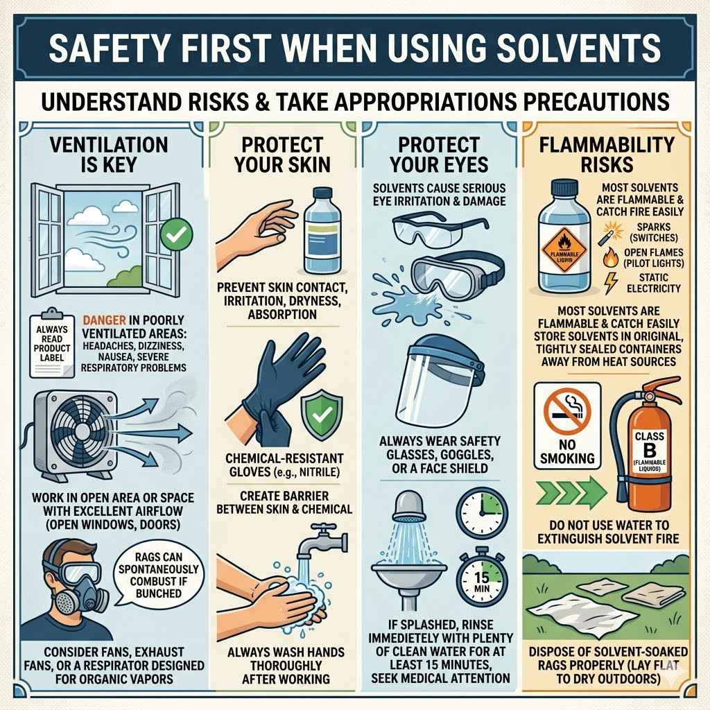 Safety First When Using Solvents